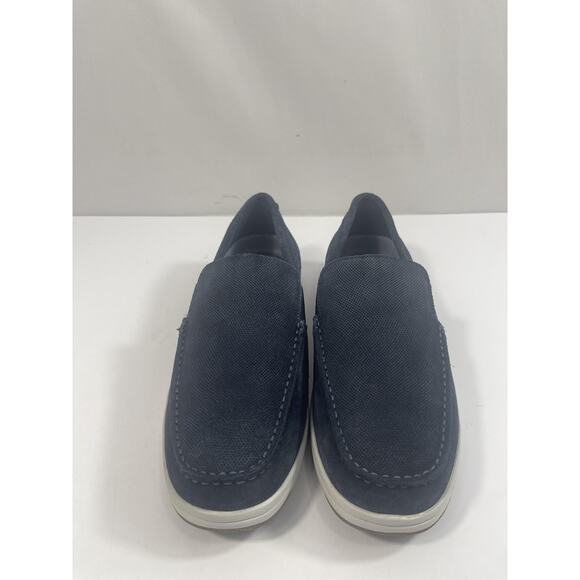 Nunn Bush Luca Suede MTV Shoes Mens Size 8.5W Navy Slip Comfort Loafers New Box main image 13